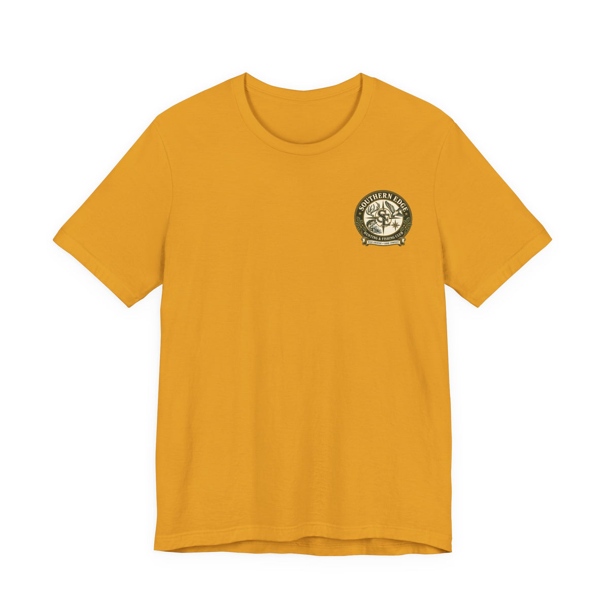 Adventure Patch Tee — 'Campfire Crew' Emblem Short Sleeve T-Shirt