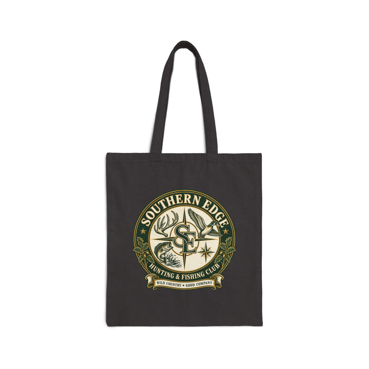 Vintage Forest Crest Tote Bag – Eco-Friendly Cotton Canvas