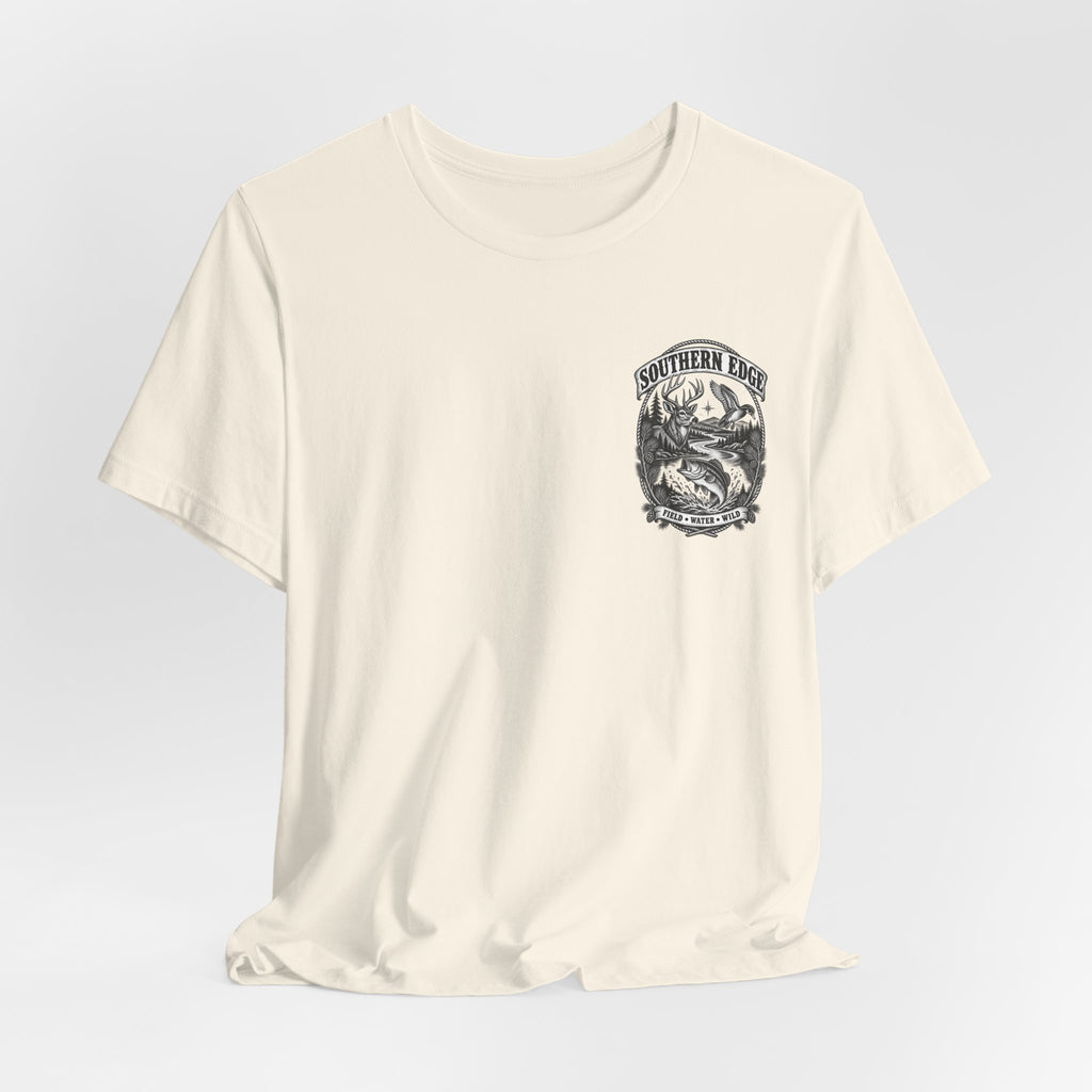 Southern Born Fishing Skull Tee — Vintage Angler Short Sleeve Shirt
