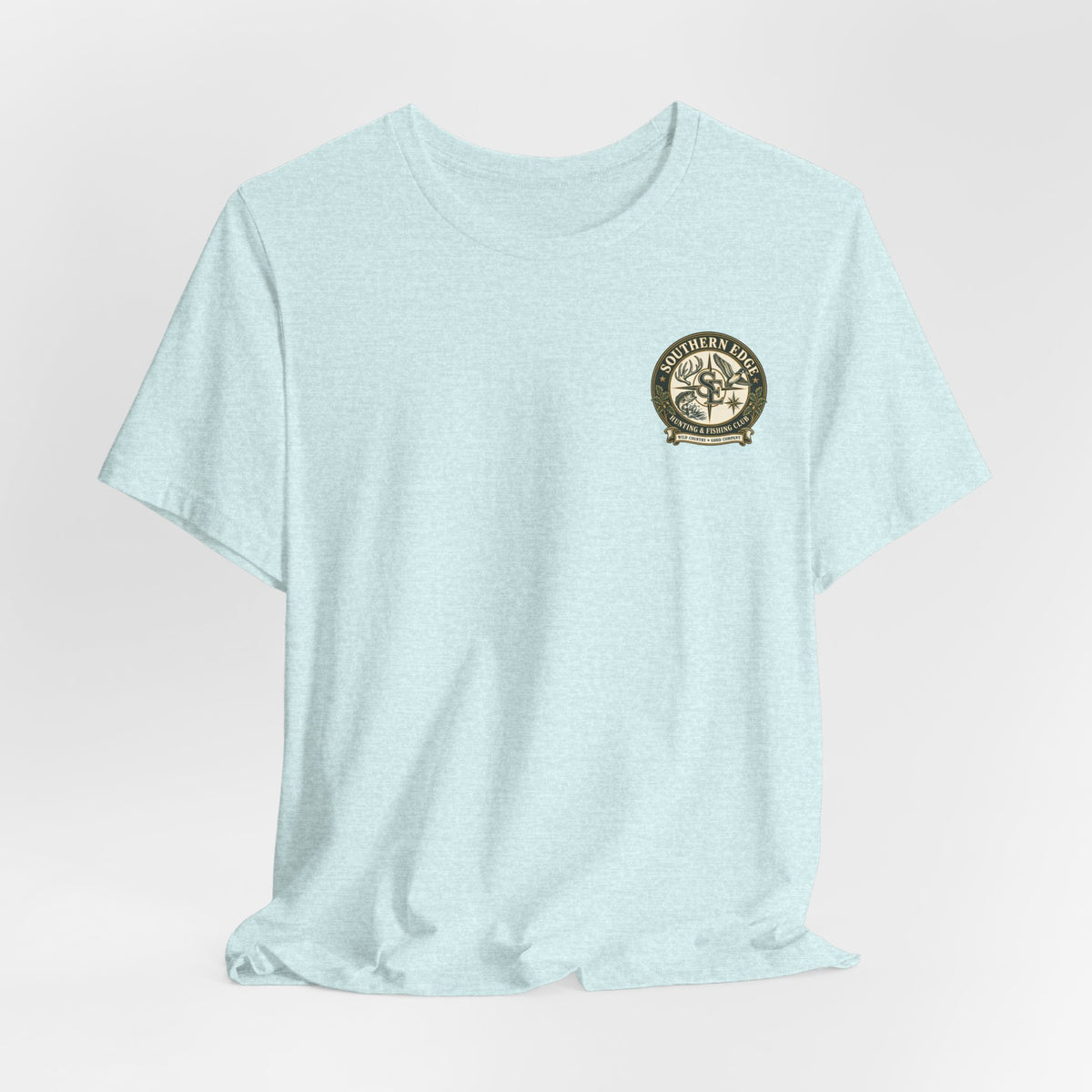 Adventure Patch Tee — 'Campfire Crew' Emblem Short Sleeve T-Shirt