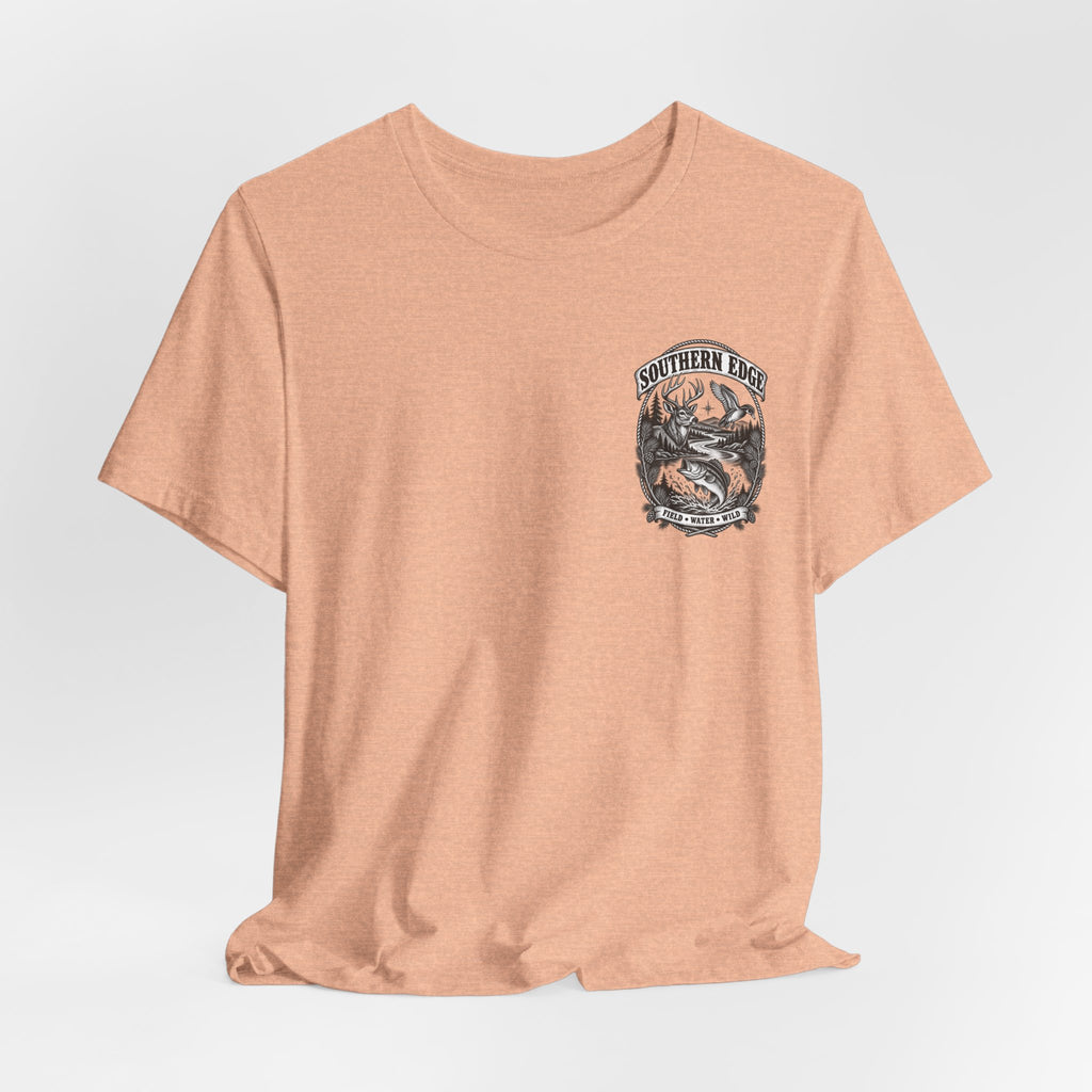 Southern Born Fishing Skull Tee — Vintage Angler Short Sleeve Shirt