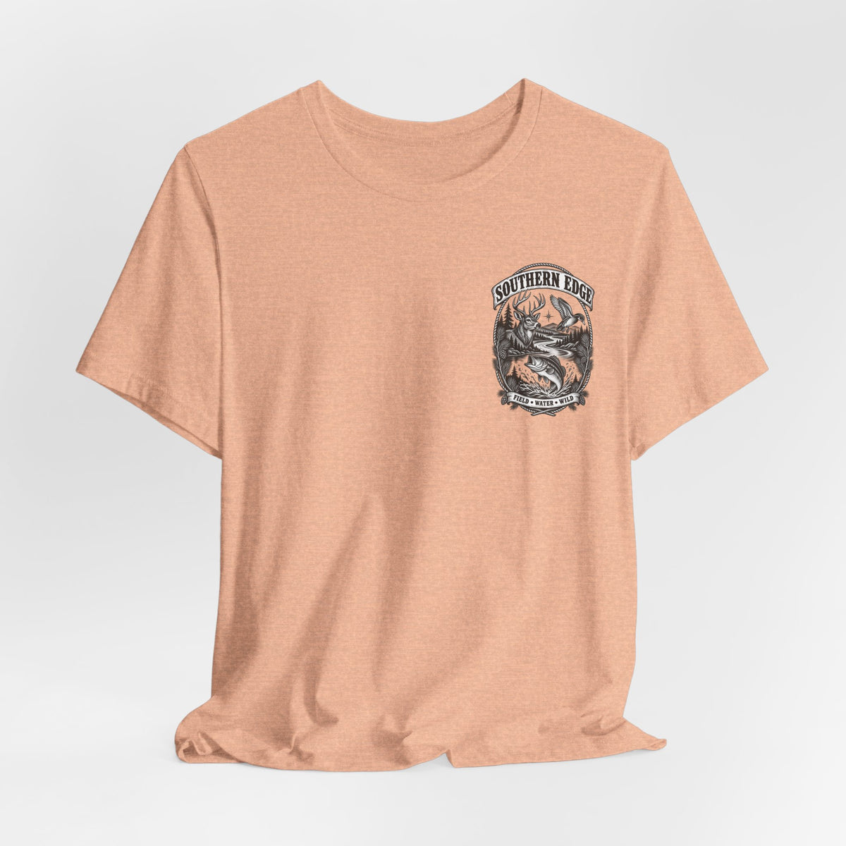 Southern Born Fishing Skull Tee — Vintage Angler Short Sleeve Shirt