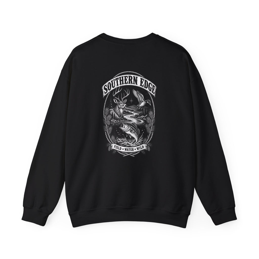 Mountain Life Crewneck Sweatshirt — Vintage Outdoors Graphic