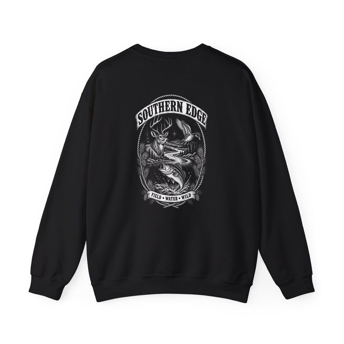 Mountain Life Crewneck Sweatshirt — Vintage Outdoors Graphic