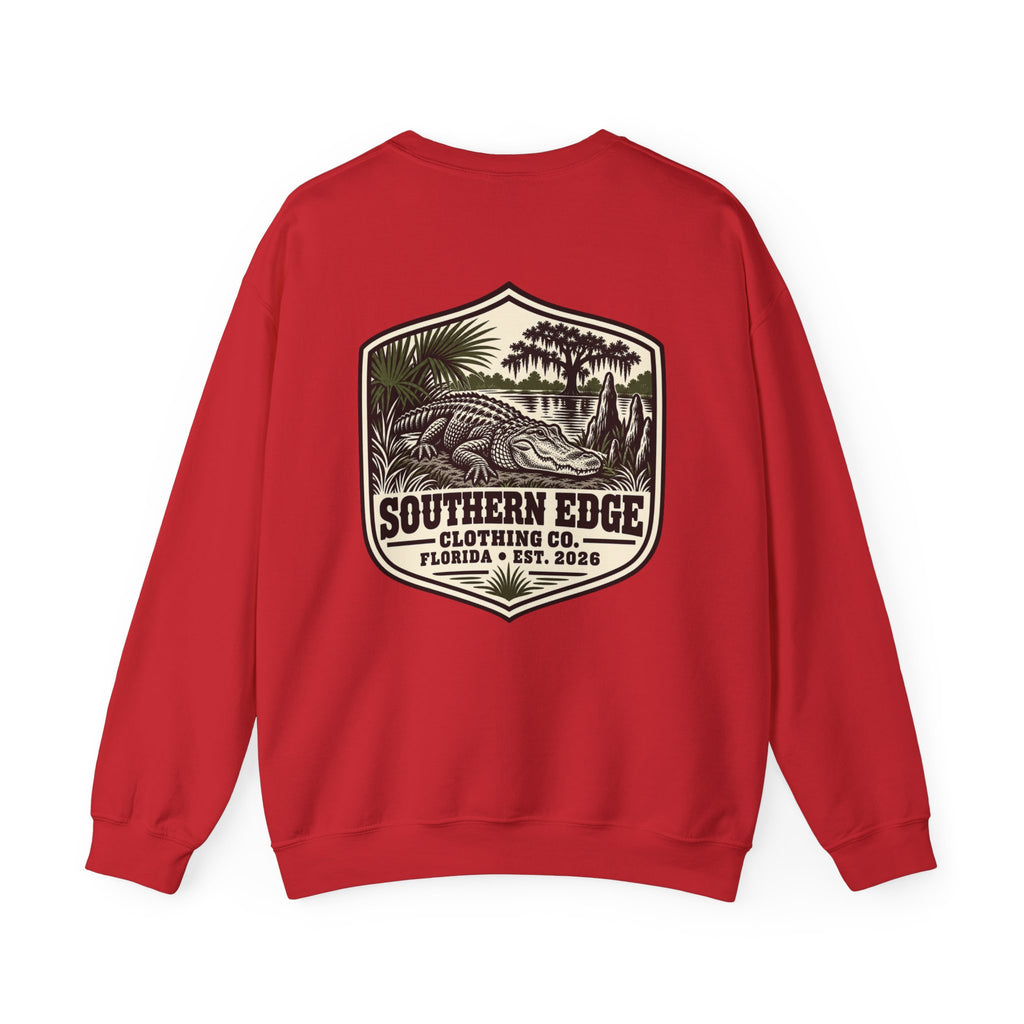 Rustic Mountain Cabin Crewneck Sweatshirt