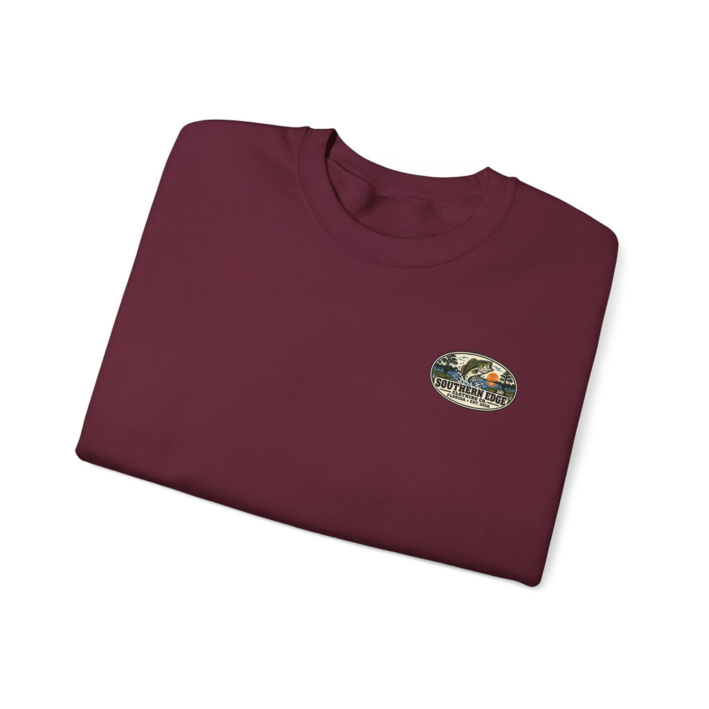 Vintage-Inspired Nature Badge Crewneck Sweatshirt