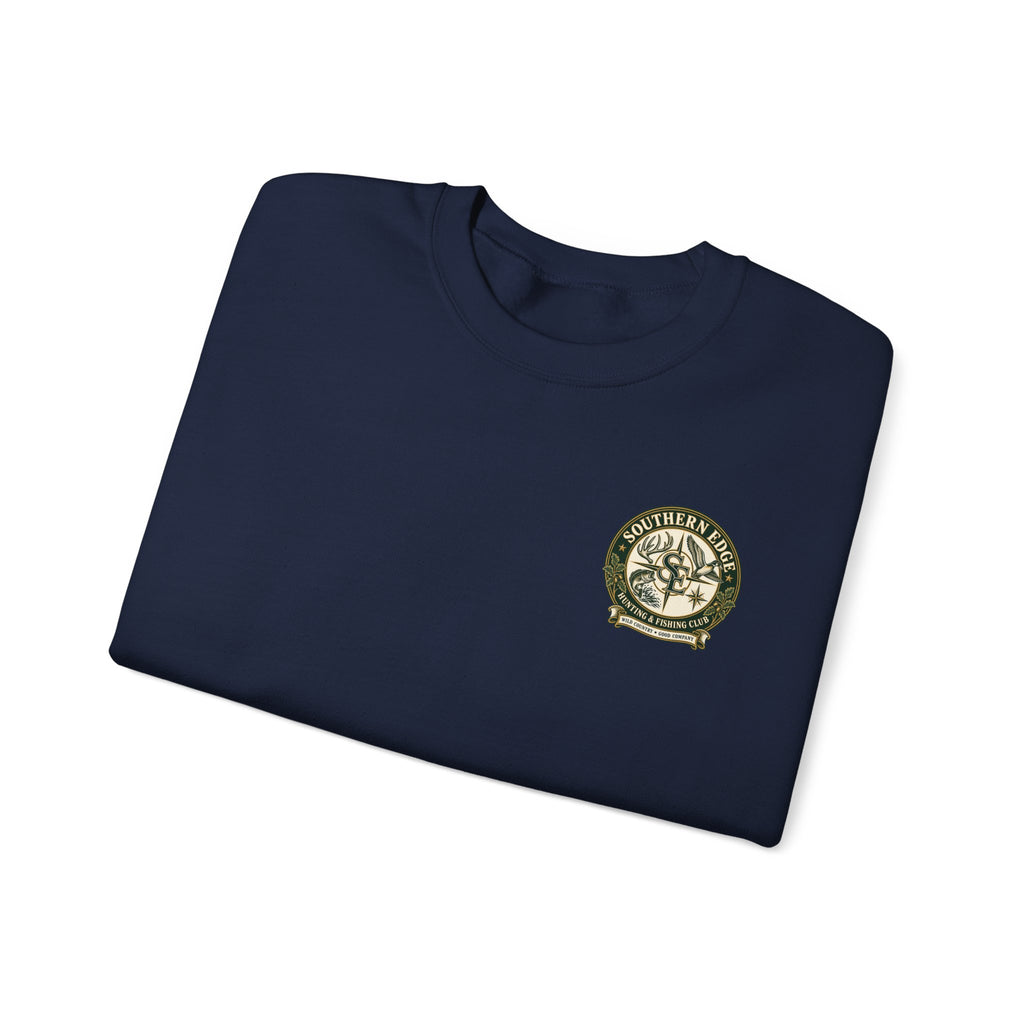 Hunting & Fishing Crewneck Sweatshirt — Southern Edge Club Logo