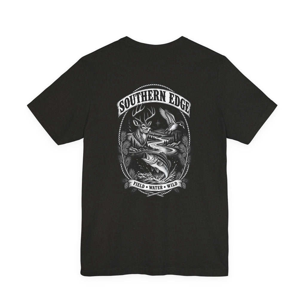 Southern Born Fishing Skull Tee — Vintage Angler Short Sleeve Shirt
