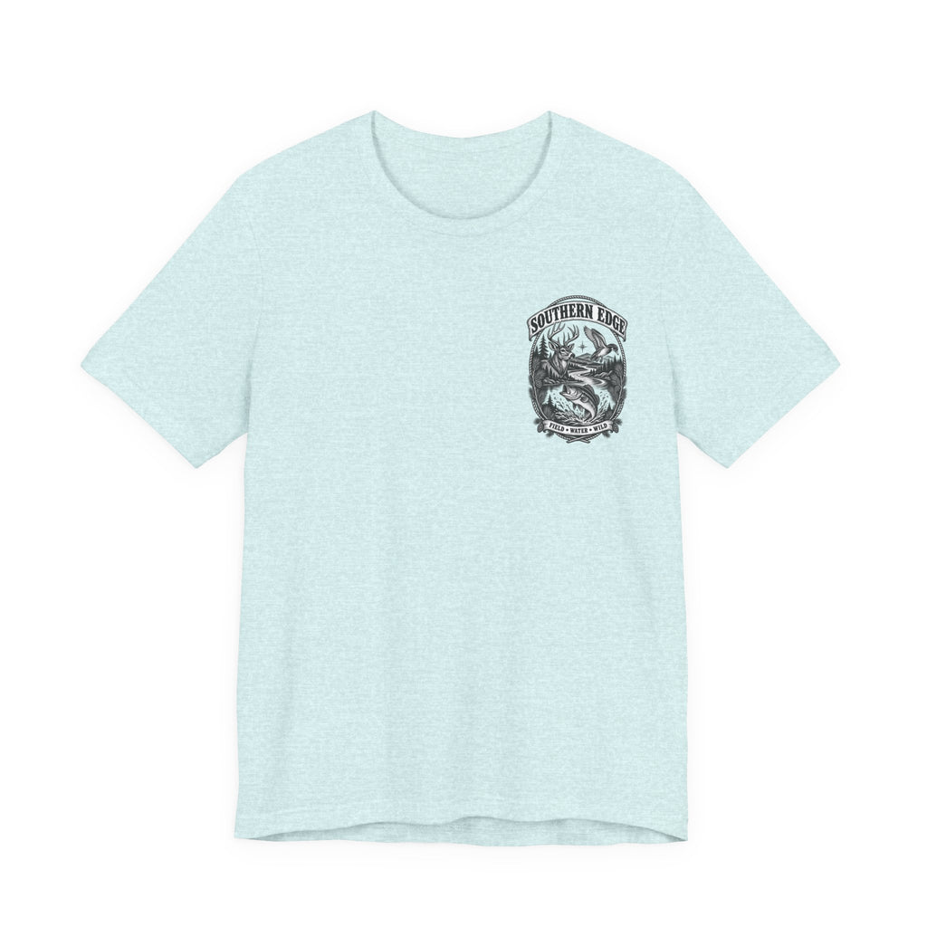 Southern Born Fishing Skull Tee — Vintage Angler Short Sleeve Shirt