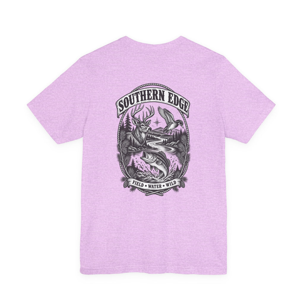 Southern Born Fishing Skull Tee — Vintage Angler Short Sleeve Shirt