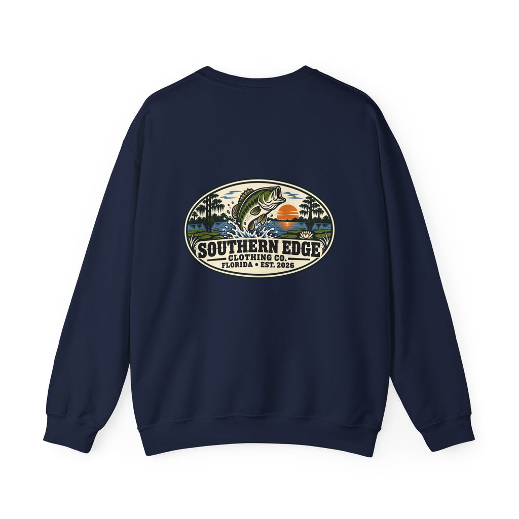 Vintage-Inspired Nature Badge Crewneck Sweatshirt