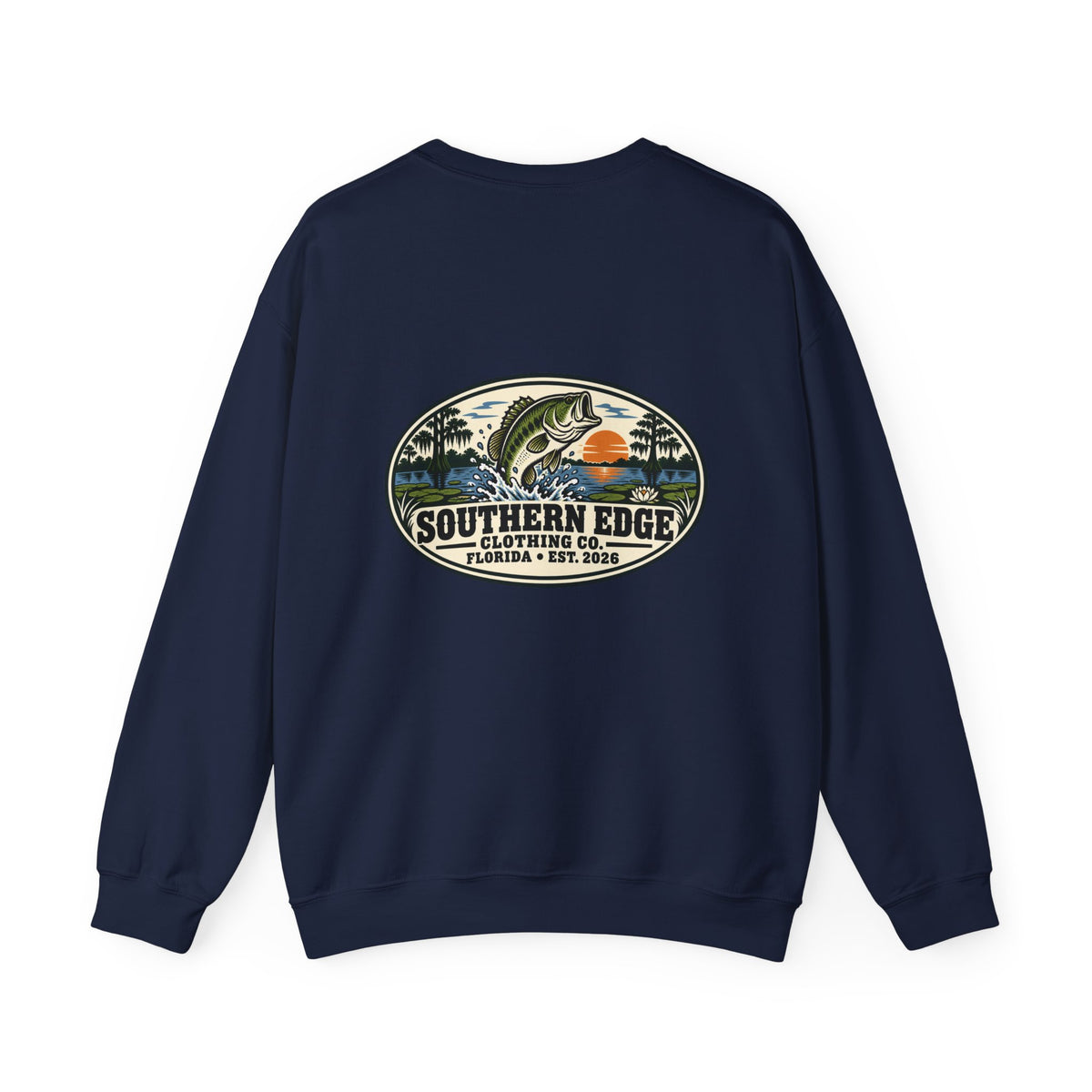 Vintage-Inspired Nature Badge Crewneck Sweatshirt