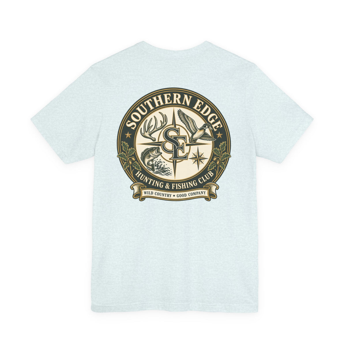 Adventure Patch Tee — 'Campfire Crew' Emblem Short Sleeve T-Shirt