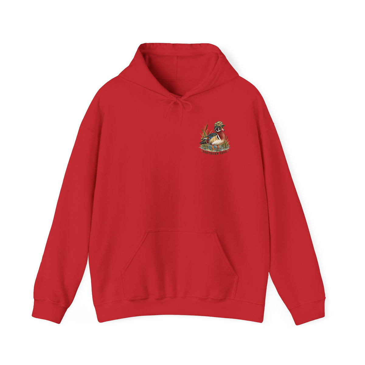 Hoodie — Vintage Cabin Campfire Graphic "Home Away"