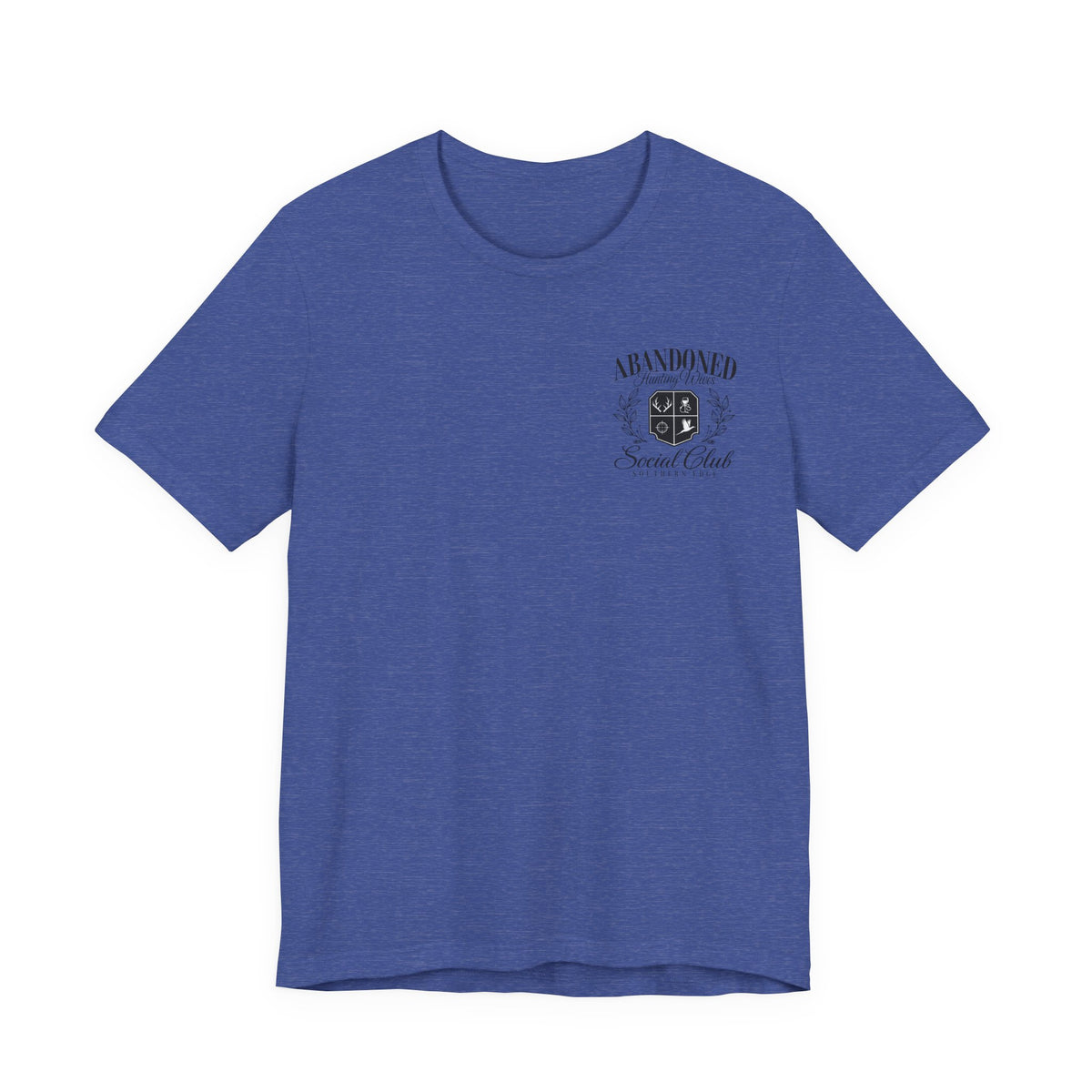 Abandoned Carnival Chest Tee — Vintage Haunted Theme Pocket T‑Shirt