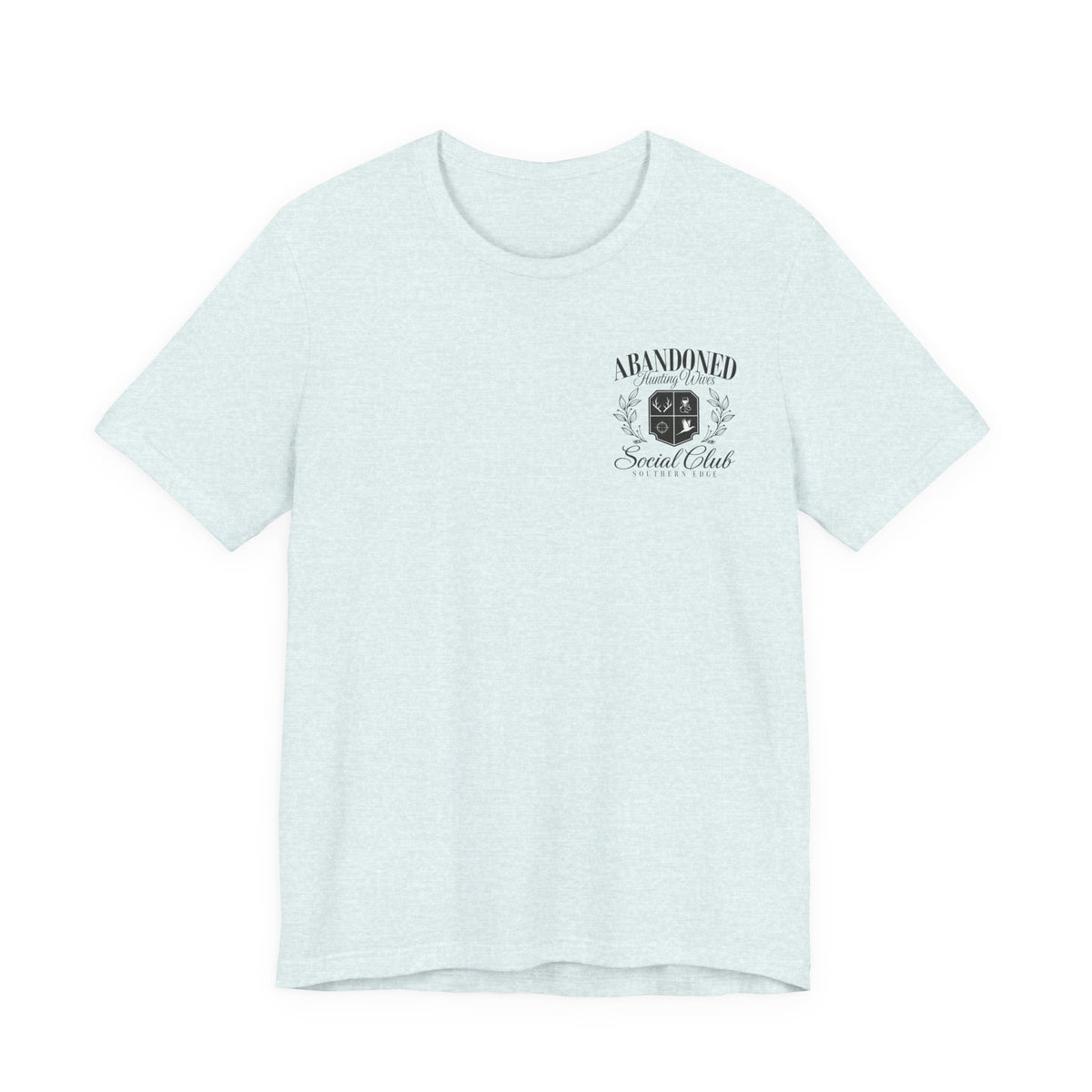 Abandoned Carnival Chest Tee — Vintage Haunted Theme Pocket T‑Shirt
