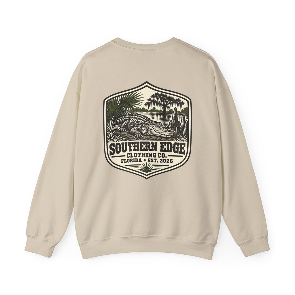 Rustic Mountain Cabin Crewneck Sweatshirt