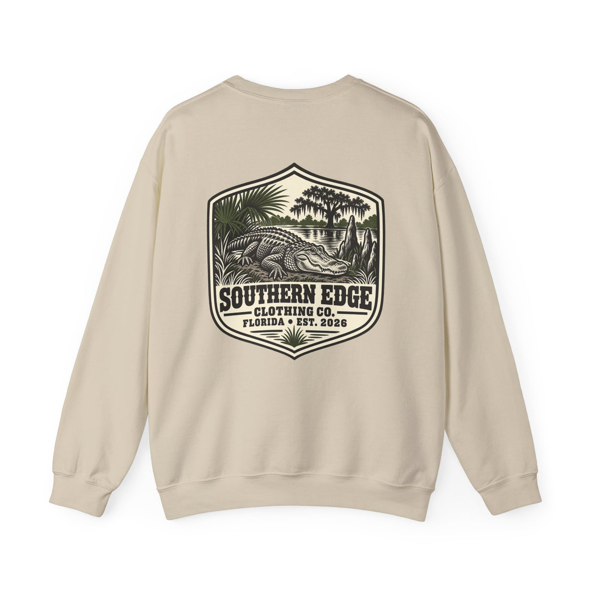 Rustic Mountain Cabin Crewneck Sweatshirt