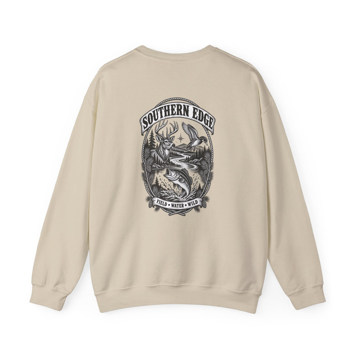 Mountain Life Crewneck Sweatshirt — Vintage Outdoors Graphic