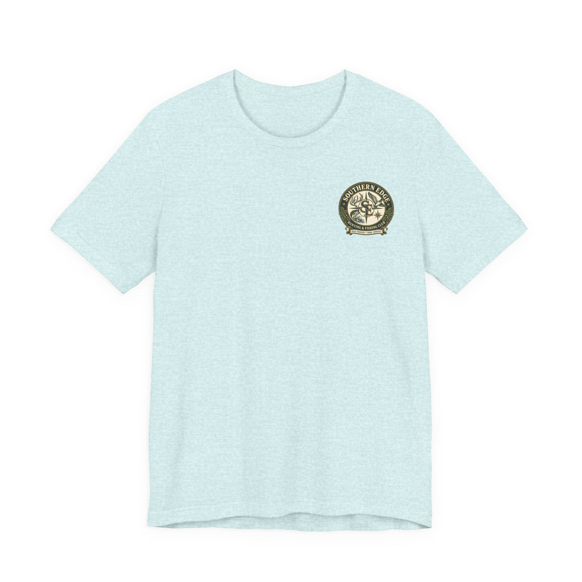 Adventure Patch Tee — 'Campfire Crew' Emblem Short Sleeve T-Shirt