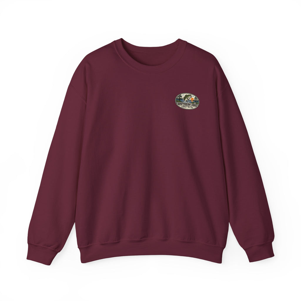 Vintage-Inspired Nature Badge Crewneck Sweatshirt