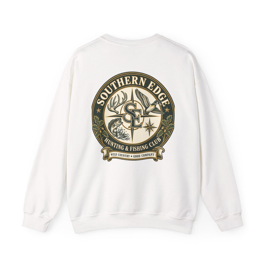 Hunting & Fishing Crewneck Sweatshirt — Southern Edge Club Logo
