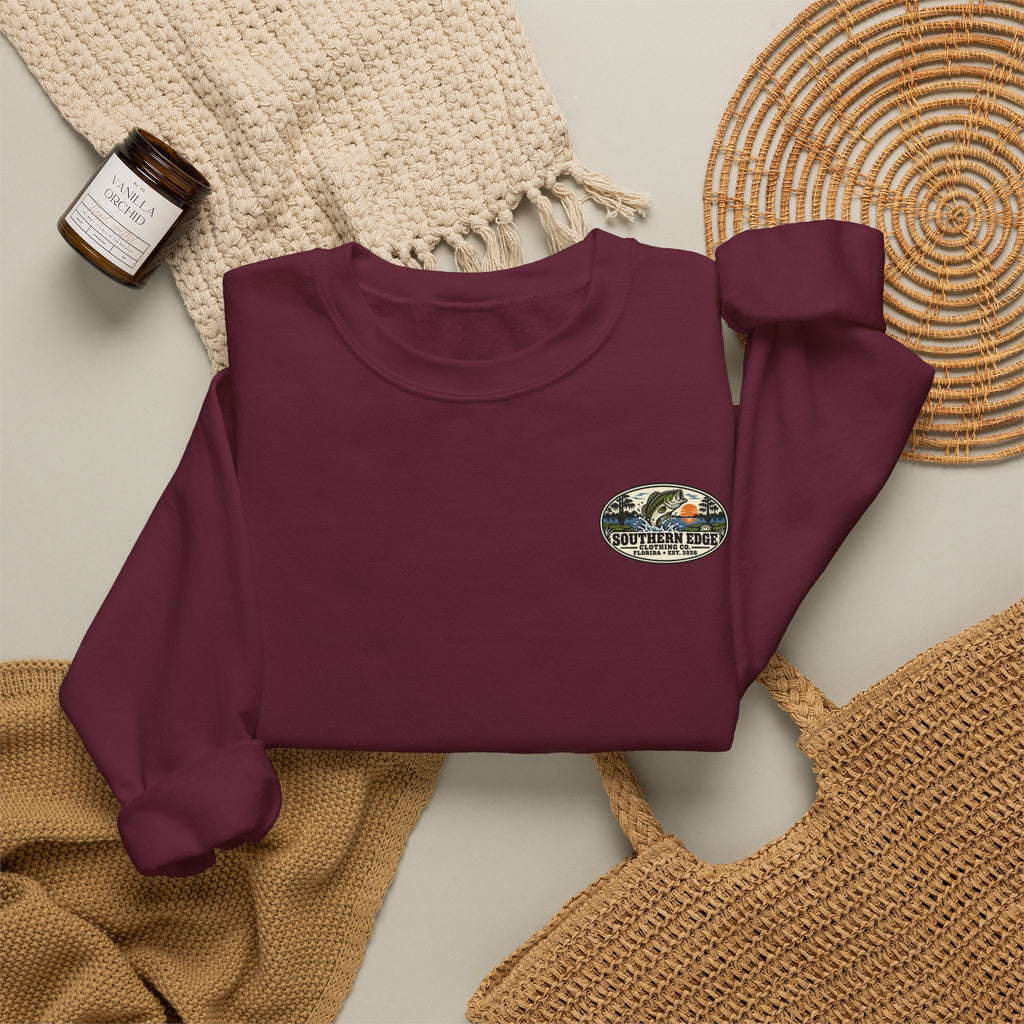 Vintage-Inspired Nature Badge Crewneck Sweatshirt