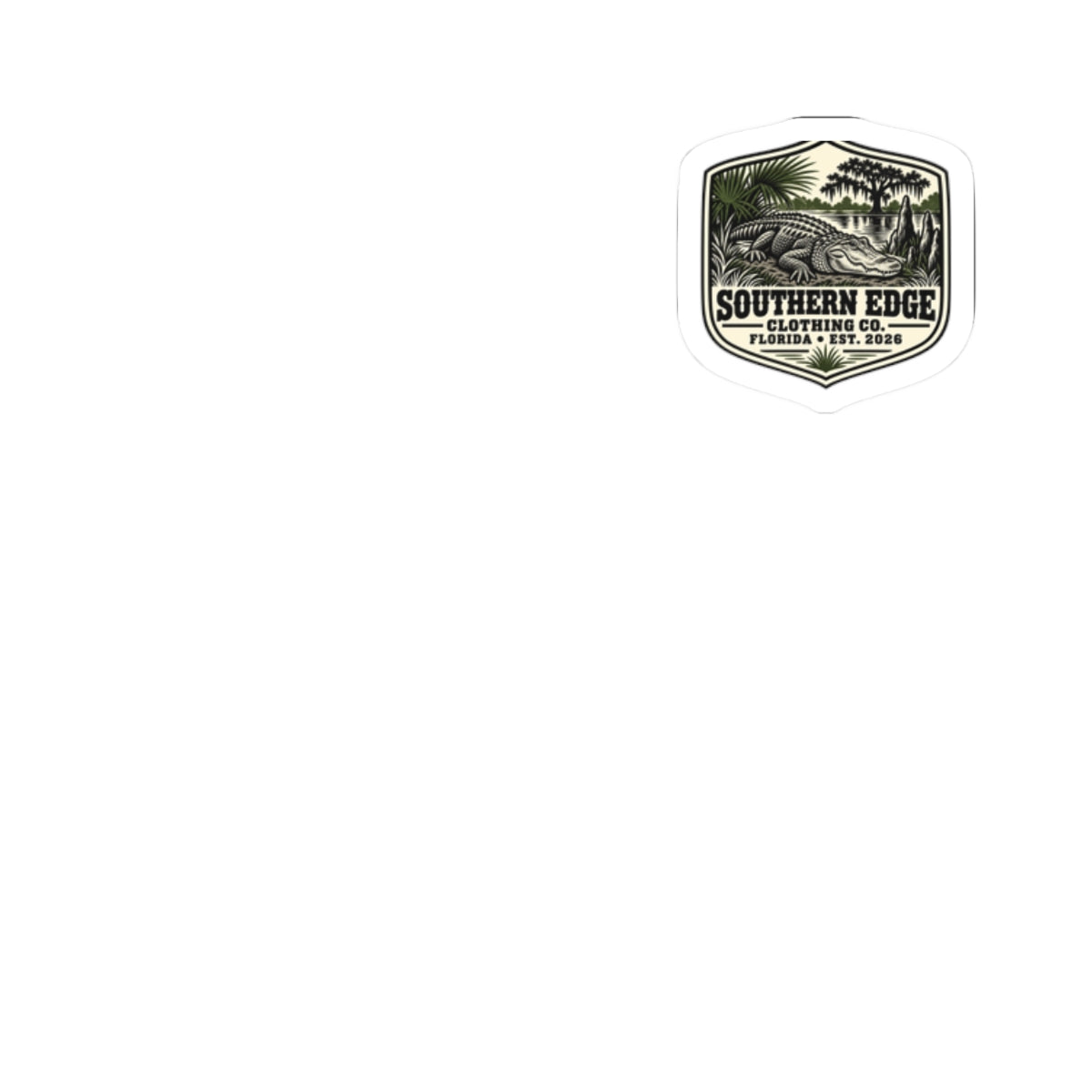 Southern Edge Vintage Badge Sticker — Kiss-Cut Outdoor Logo Sticker