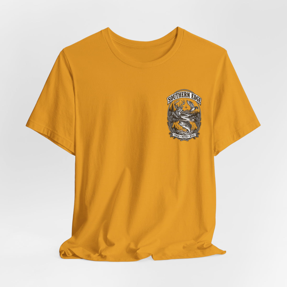 Southern Born Fishing Skull Tee — Vintage Angler Short Sleeve Shirt