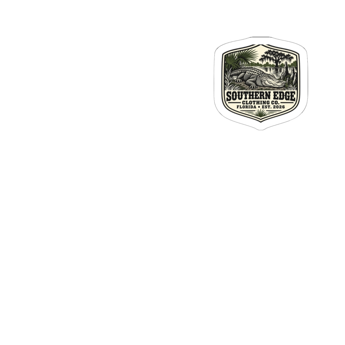 Southern Edge Vintage Badge Sticker — Kiss-Cut Outdoor Logo Sticker