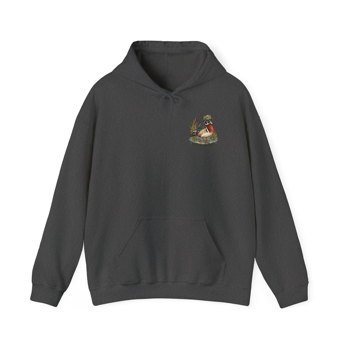 Hoodie — Vintage Cabin Campfire Graphic "Home Away"