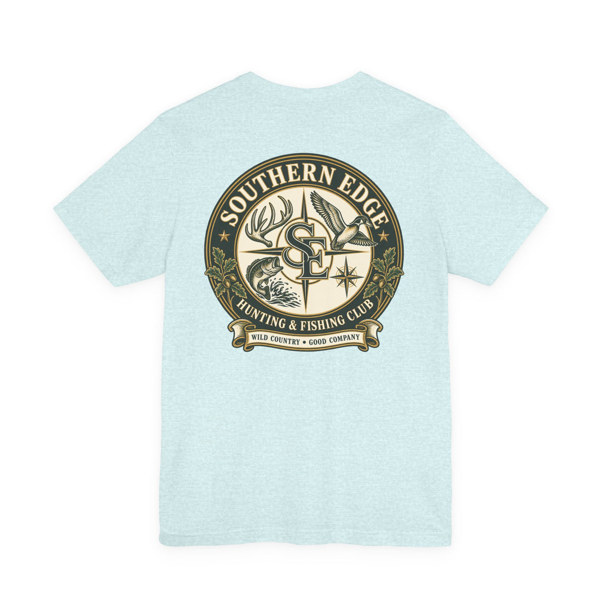 Adventure Patch Tee — 'Campfire Crew' Emblem Short Sleeve T-Shirt