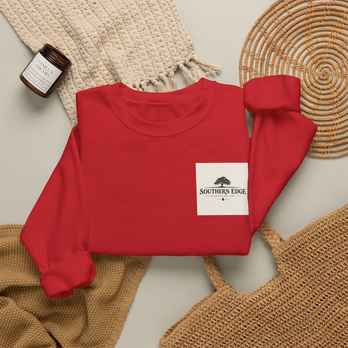 Crewneck Sweatshirt — Southern Edge Logo Pocket Design