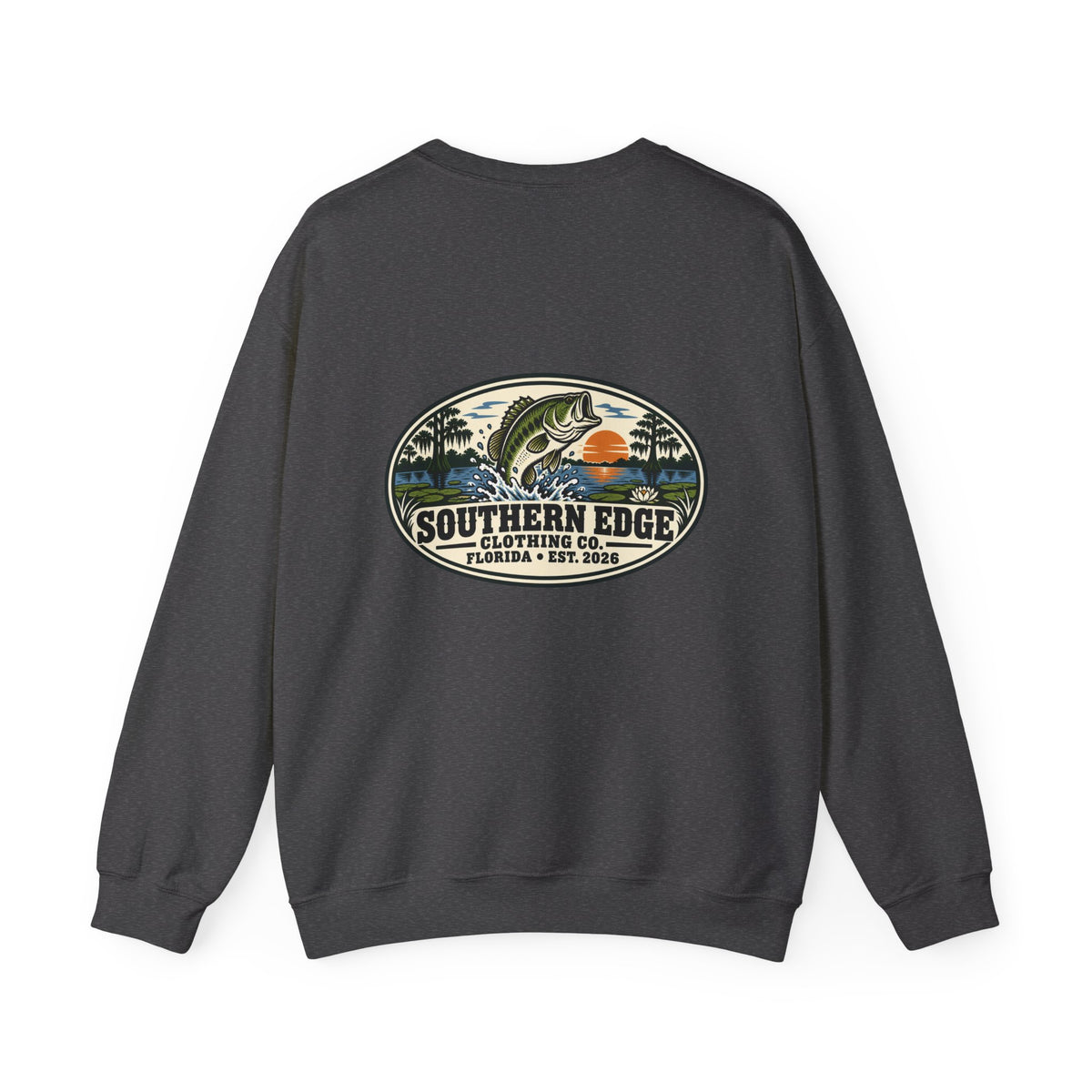 Vintage-Inspired Nature Badge Crewneck Sweatshirt