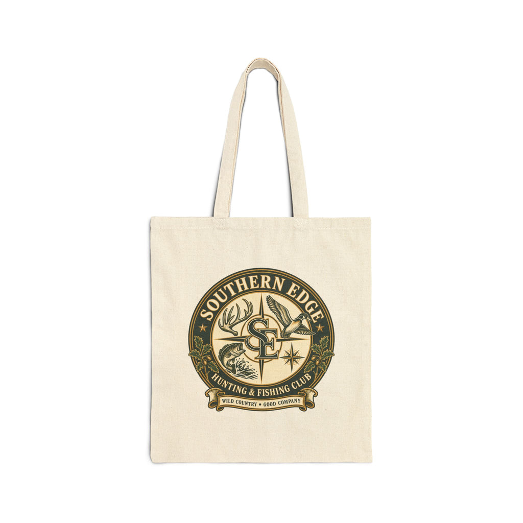 Vintage Forest Crest Tote Bag – Eco-Friendly Cotton Canvas