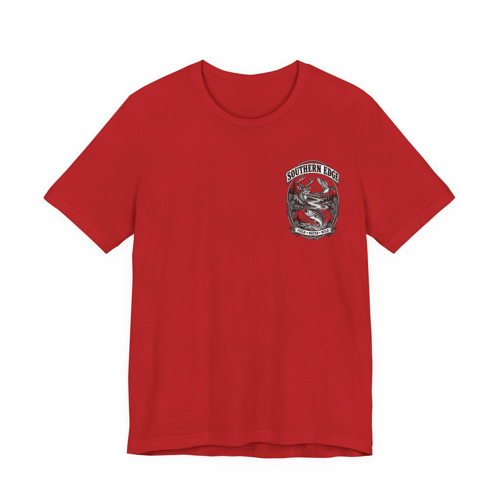 Southern Born Fishing Skull Tee — Vintage Angler Short Sleeve Shirt
