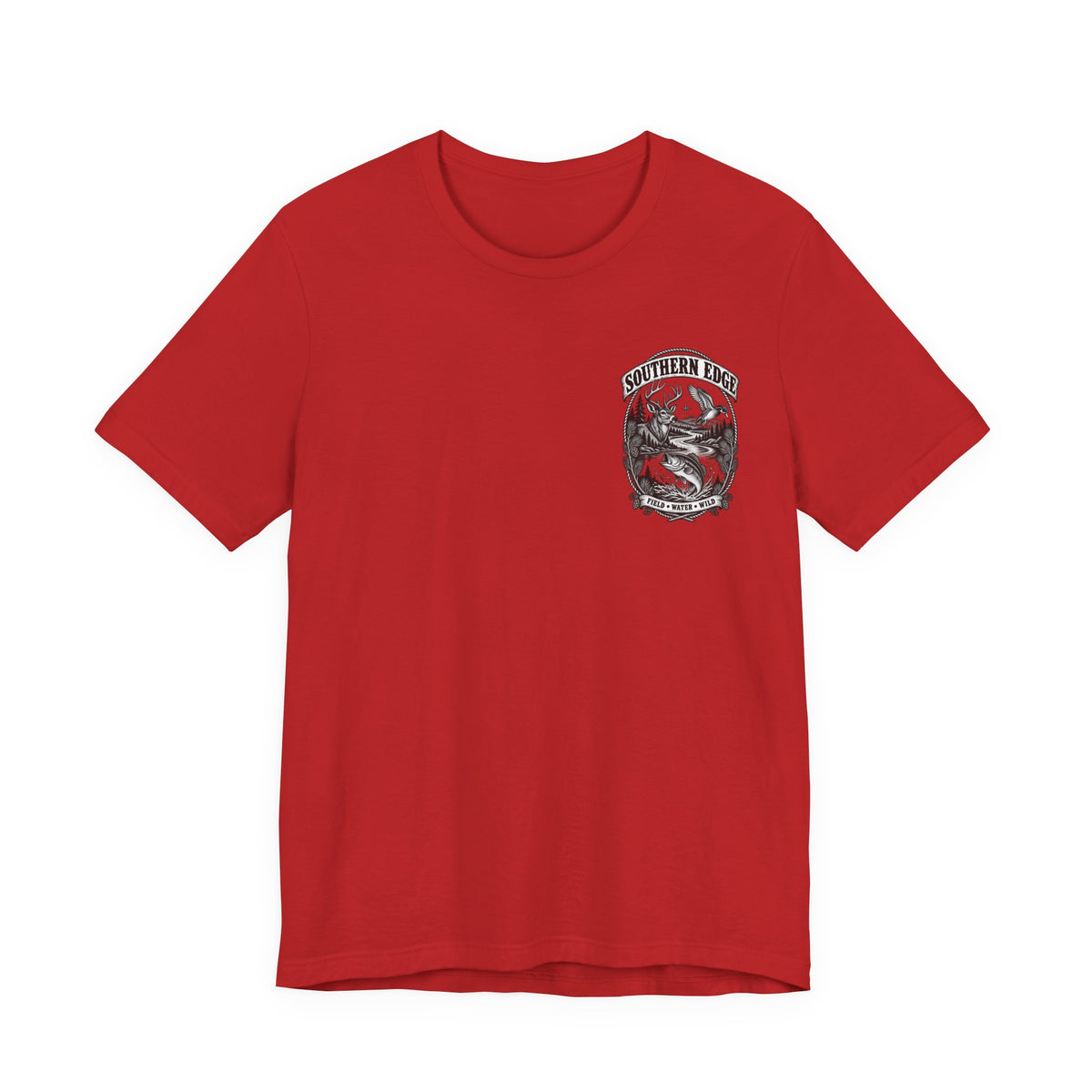 Southern Born Fishing Skull Tee — Vintage Angler Short Sleeve Shirt