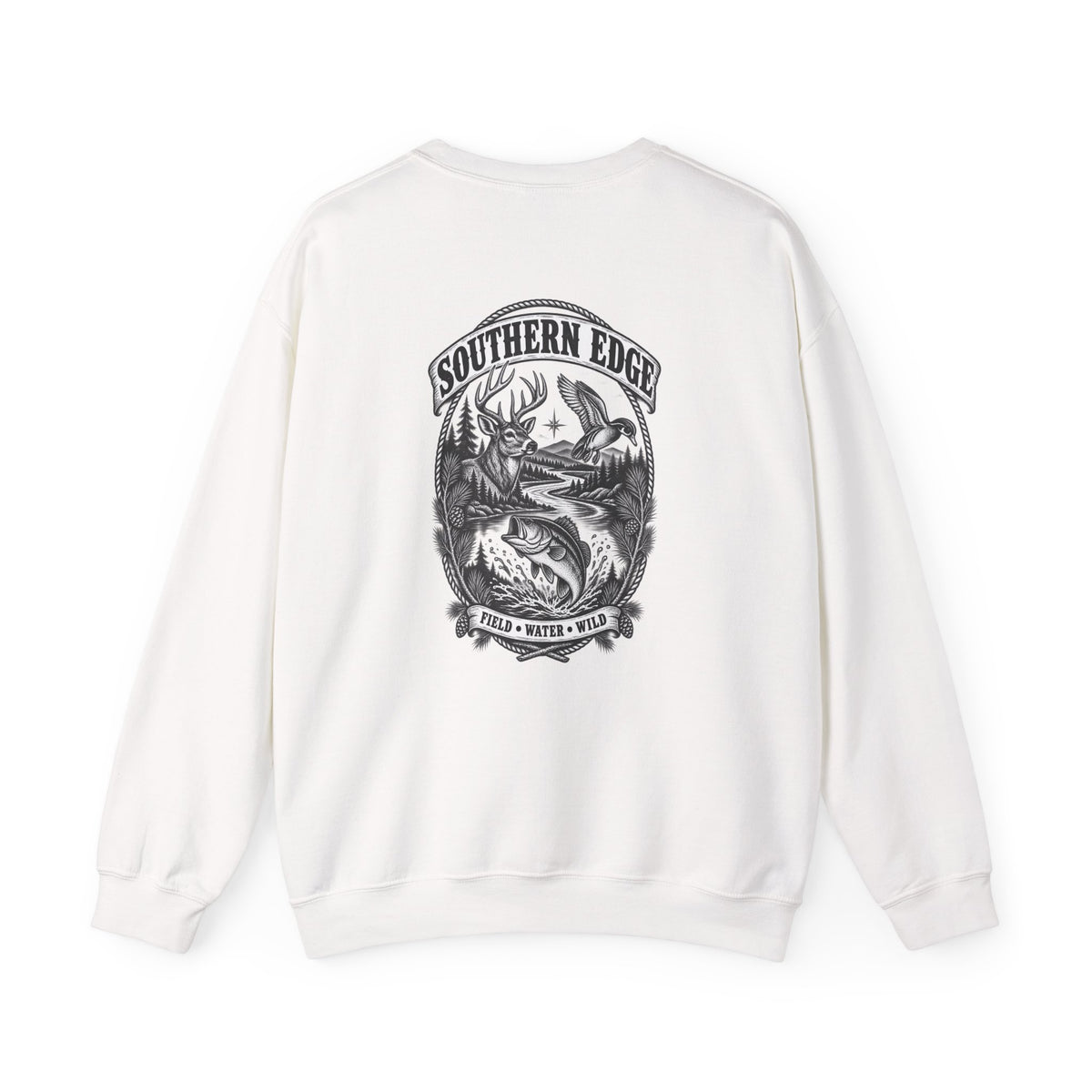 Mountain Life Crewneck Sweatshirt — Vintage Outdoors Graphic