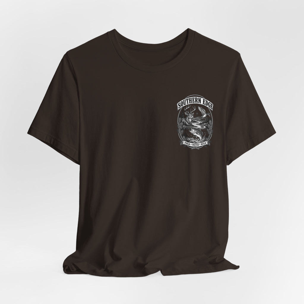 Southern Born Fishing Skull Tee — Vintage Angler Short Sleeve Shirt