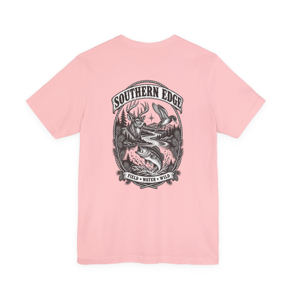 Southern Born Fishing Skull Tee — Vintage Angler Short Sleeve Shirt
