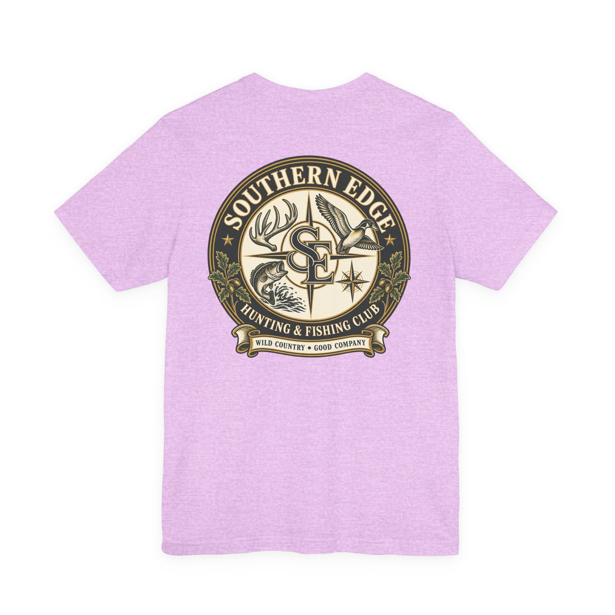 Adventure Patch Tee — 'Campfire Crew' Emblem Short Sleeve T-Shirt