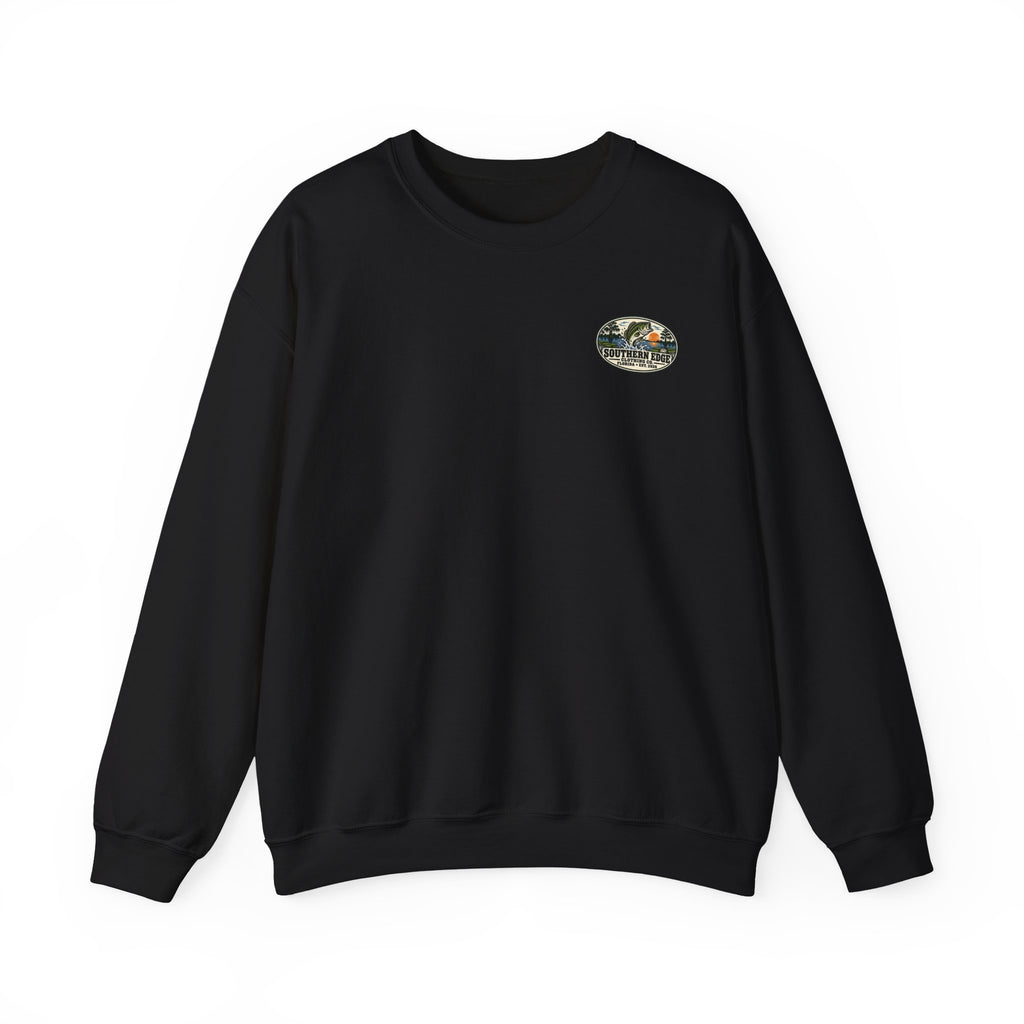 Vintage-Inspired Nature Badge Crewneck Sweatshirt