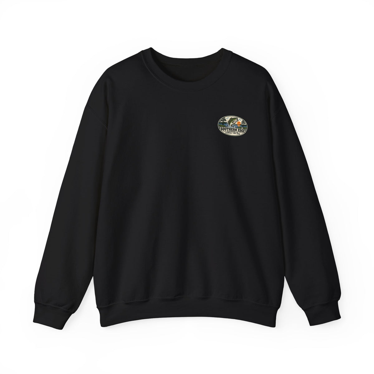 Vintage-Inspired Nature Badge Crewneck Sweatshirt