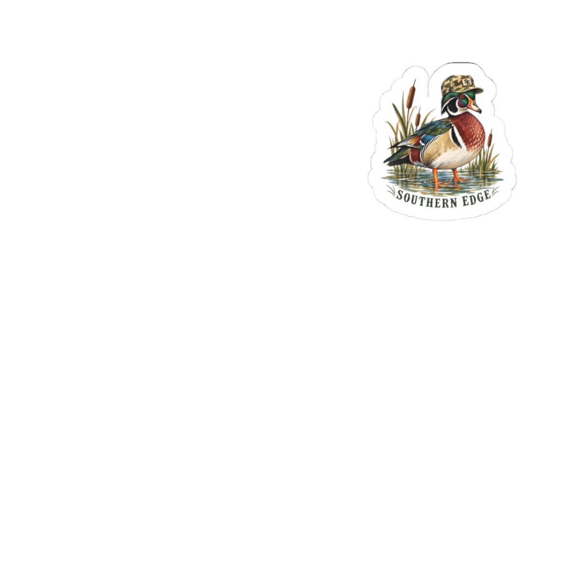 Wood Duck Sticker — 'Southern Edge' Outdoor Wildlife Kiss-Cut Decal