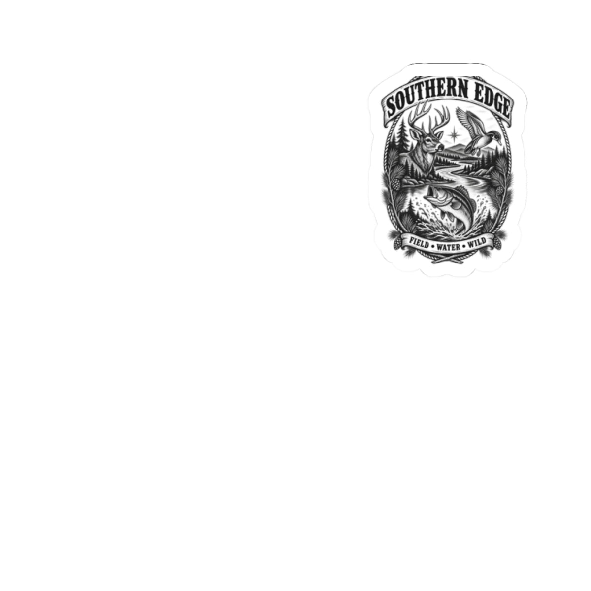 Southern Edge Fishing Sticker — Kiss-Cut Outdoor Adventure Decal