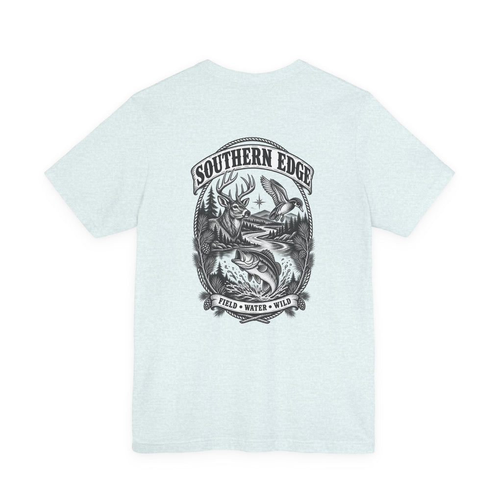 Southern Born Fishing Skull Tee — Vintage Angler Short Sleeve Shirt