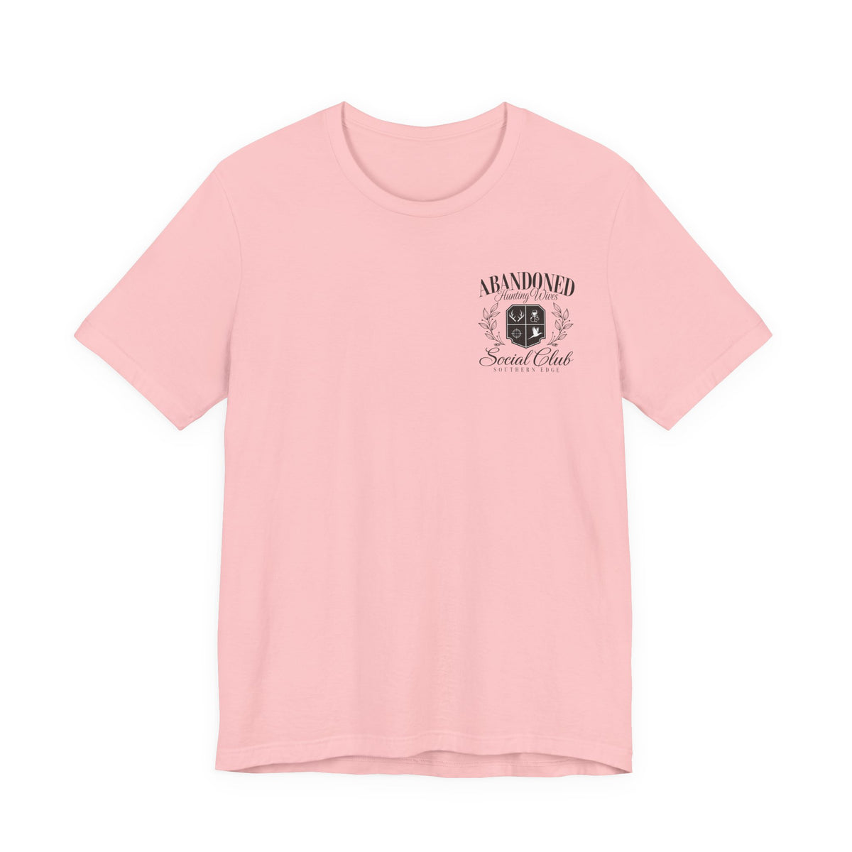 Abandoned Carnival Chest Tee — Vintage Haunted Theme Pocket T‑Shirt