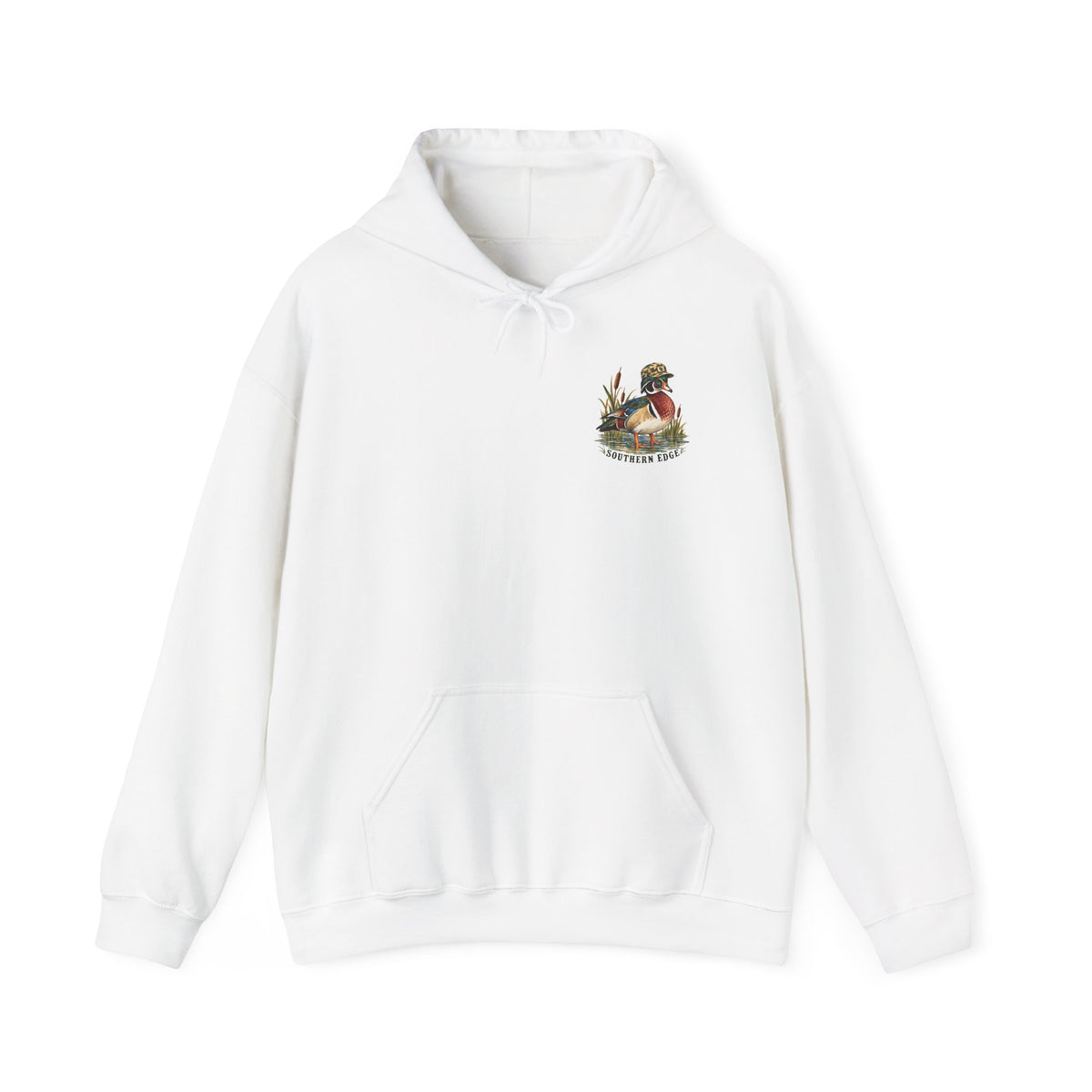 Hoodie — Vintage Cabin Campfire Graphic "Home Away"