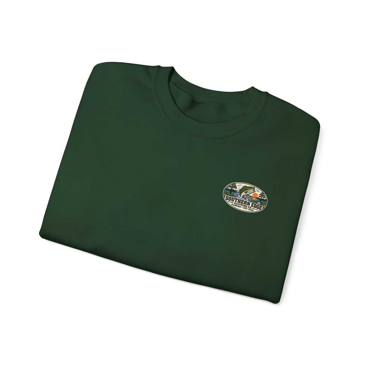 Vintage-Inspired Nature Badge Crewneck Sweatshirt