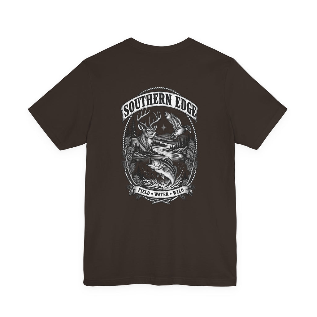 Southern Born Fishing Skull Tee — Vintage Angler Short Sleeve Shirt
